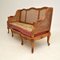 Antique French Carved Walnut Bergere Sofa 3
