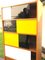Modernist Teak Bookcase with Tricolor Glass Doors, France, 1950s, Image 6