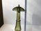 Architectural Olive Green Glass Decanter from Empoli, 1970s, Imagen 7