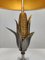 Vintage Signed Corncob Lamp from Maison Charles, 1970s 6