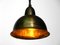 Mid-Century Patinated Brass Church Pendant Lamp 2