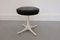 Pedestal Leather Stool by George Nelson for Herman Miller, 1950s 1