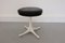 Pedestal Leather Stool by George Nelson for Herman Miller, 1950s, Imagen 3