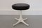 Pedestal Leather Stool by George Nelson for Herman Miller, 1950s, Imagen 6