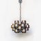 Italian Mid-Century Chromed Steel Chandelier, 1970s 1