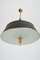 Brass and Glass Ceiling Light, 1940s 7