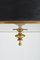 Brass and Glass Ceiling Light, 1940s 9