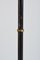 Black Leather and Brass Floor Lamp 6