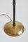 Black Leather and Brass Floor Lamp 7