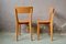 French Painted Wooden Dining Chairs, 1950s, Set of 4 7