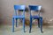 French Painted Wooden Dining Chairs, 1950s, Set of 4 8