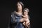 18th Century Southern French Madonna and Child in Carved and Polychrome Wood 4