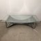 Coffee Table in Stainless Steel and Glass, 1970s 1