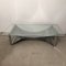 Coffee Table in Stainless Steel and Glass, 1970s, Image 1