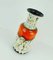 Ceramic 602 10 45 Floor Vase in Orange, White & Brown Drip Glaze from Jasba 6