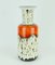 Ceramic 602 10 45 Floor Vase in Orange, White & Brown Drip Glaze from Jasba 1