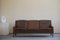 Danish Three Seater Sofa in Brown Leather and Wooden Legs by Georg Thams, 1960s, Image 8