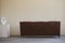 Danish Three Seater Sofa in Brown Leather and Wooden Legs by Georg Thams, 1960s 3