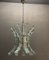 Mid-Century Ice Cut Glass Chandelier by Zero Quattro, Image 6