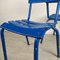 Blue Metal Dining Chairs, Set of 14 23