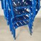 Blue Metal Dining Chairs, Set of 14 14