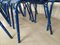 Blue Metal Dining Chairs, Set of 14, Imagen 24