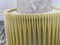 Mid-Century Brass Floor Lamp with Pleated Shades, 1950s, Image 12