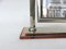 Art Deco Picture Frame in Nickel & Cognac-Colored Mirror Glass 10