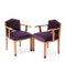 Oak Art Deco Armchairs from FA Drilling Amsterdam, 1920s, Set of 2 14