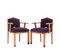 Oak Art Deco Armchairs from FA Drilling Amsterdam, 1920s, Set of 2 2