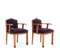 Oak Art Deco Armchairs from FA Drilling Amsterdam, 1920s, Set of 2 3