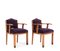 Oak Art Deco Armchairs from FA Drilling Amsterdam, 1920s, Set of 2, Imagen 3
