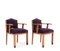 Oak Art Deco Armchairs from FA Drilling Amsterdam, 1920s, Set of 2, Immagine 3