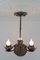 Wrought Iron and Glass Water Lily Chandelier 13