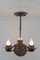 Wrought Iron and Glass Water Lily Chandelier, Imagen 13