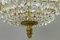 French Empire Style Crystal Glass Basket-Shaped Chandelier 5