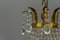 French Empire Style Crystal Glass Basket-Shaped Chandelier 11