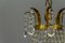 French Empire Style Crystal Glass Basket-Shaped Chandelier, Image 11