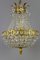 French Empire Style Crystal Glass Basket-Shaped Chandelier, Image 3