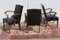 Bridge Chair in Walnut and Leatherette, 1940s, Image 5