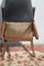 Bridge Chair in Walnut and Leatherette, 1940s, Image 4