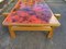 Vintage Enameled Coffee Table with Lava Effect Top, 1970s 6