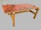 Vintage Enameled Coffee Table with Lava Effect Top, 1970s 13