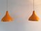 Ochre Yellow Metal Pendant Lamps by Lisa Johansson-Pape for Orno, Finland, 1950s, Set of 2 6