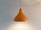 Ochre Yellow Metal Pendant Lamps by Lisa Johansson-Pape for Orno, Finland, 1950s, Set of 2 2