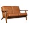 Model 290 Oak Two-Seat Sofa by Hans J. Wegner for Getama 1