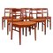 Teak Dining Chairs by Henning Kjærnulf, Set of 6, Image 1