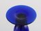Champagne Flutes in Blue Mouth Blown Art Glass by Monica Bratt for Reijmyre, Set of 15, Imagen 6