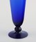 Champagne Flutes in Blue Mouth Blown Art Glass by Monica Bratt for Reijmyre, Set of 15 5