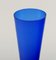 Champagne Flutes in Blue Mouth Blown Art Glass by Monica Bratt for Reijmyre, Set of 15 3